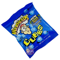 Warheads Blue Raspberry Cubes 3.5oz (99g) American