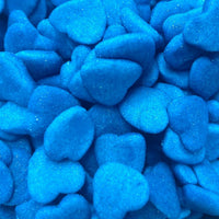 Jelly Filled Shiny Blue Hearts (GF)