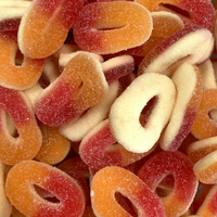 Soft Gummy Peach Rings