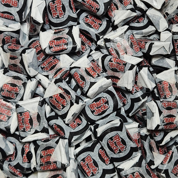 Black jacks 100g aniseed flavoured chewy sweets individually wrapped