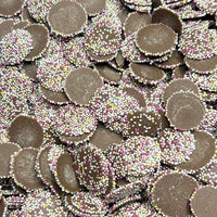 Brown jazzies 100g milk chocolate discs with sprinkles