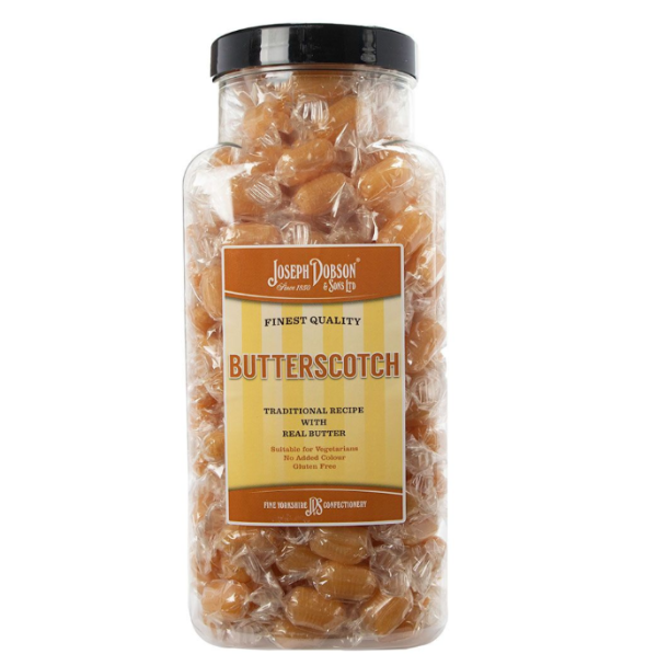 Butterscotch sweets 100g hard boiled buttery sweets
