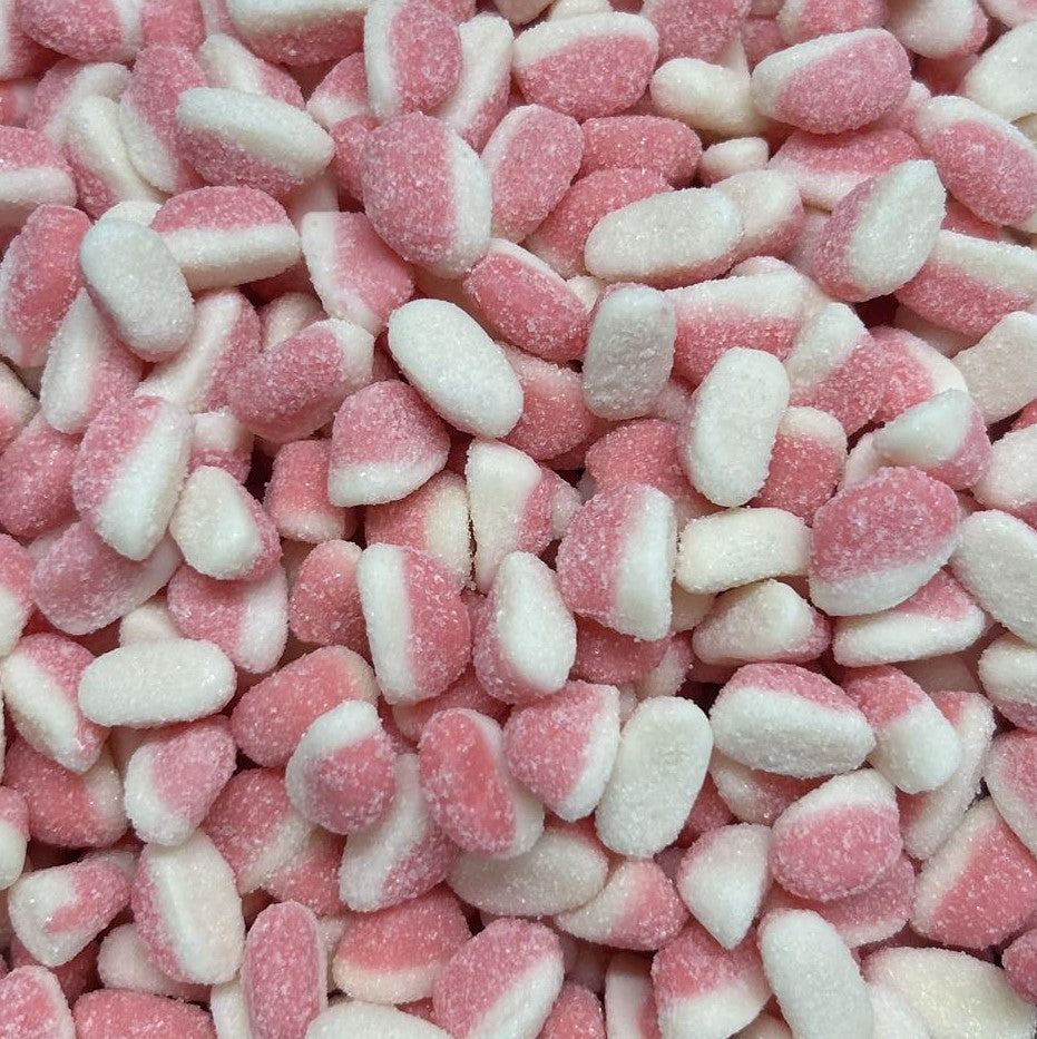 Over Fresh Mini Puff Mini Strawberry Puffs (DF H) – Glossop Pick n Mix