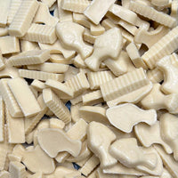 Fish and chips sweets 100g white chocolate flavour fish and chip shapes