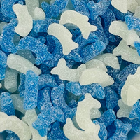 Fizzy baby dolphins 100g sour gummy sweets dolphin shaped