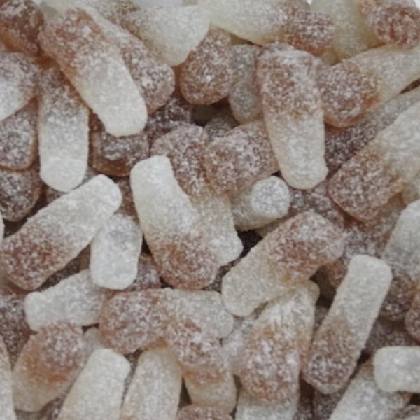 Fizzy cola bottles 100g sour cola flavoured jelly sweets