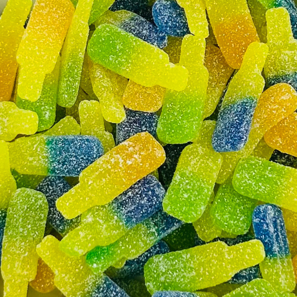 Fizzy ice lollies 100g sour gummy sweets ice lolly shaped