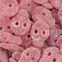 Fizzy peach skulls 100g sour gummy sweets peach flavour