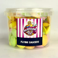 Flying saucers bucket 150 pieces sherbet filled wafer sweets