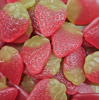 Giant strawberry sweets 100g strawberry flavoured jelly sweets