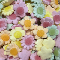 Happy flowers sweets 100g fruit flavoured flower shaped gummy sweets