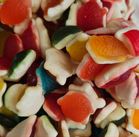 Multicolour turtles 100g fruit flavoured gummy turtle sweets
