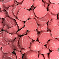Pink pigs sweets 100g chocolate flavoured pig shaped sweets