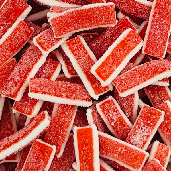 Strawberry sandwich sweets 100g strawberry flavoured chewy sweets