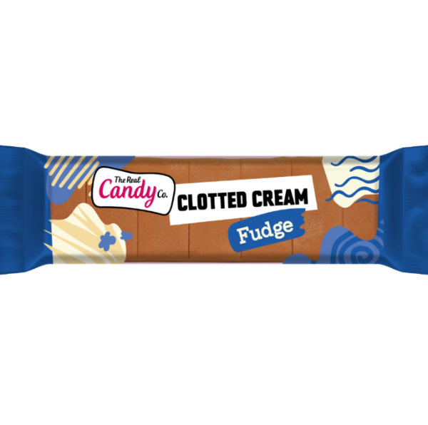 The Real Candy Co clotted cream fudge bar – traditional creamy fudge sweet UK