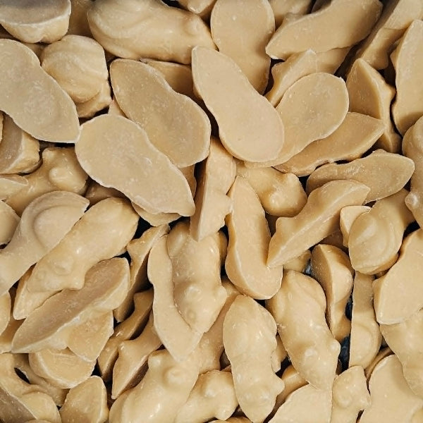 White mice sweets 100g white chocolate flavoured candy shaped like mice